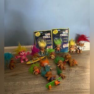 Vintage Lot of Assorted Trolls